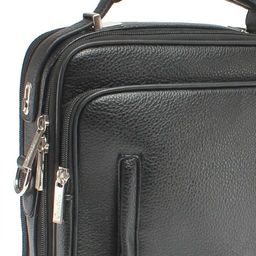 Cумка муж искусственная кожа Cantlor-G 316L-5, 2отд, 3внеш+5внут/карм, плечевой ремень, черный 223992 - Adelia фото 4