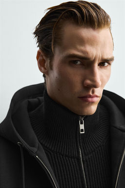 NEOPRENE-EFFECT HOODIE - Zara фото 13