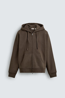 HEAVYWEIGHT HOODED ZIP-UP SWEATSHIRT ORIGINS - Zara фото 7