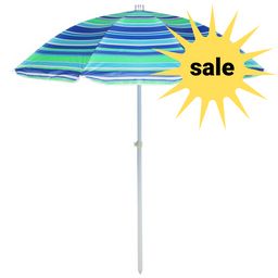Зонт пляжный «Модерн» с серебряным покрытием, d=240 cм, h=220 см, цвета микс