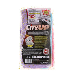 Салфетки микрофибра City-UP 30×30 см, СА-120, набор 10 шт.