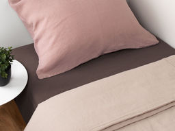 21С231-ШР/у 220*165 Простыня цв. 1297 графит с коричневый оттенком