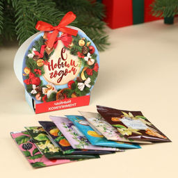 Подарочный чай С новым годом ассорти, 12, 6 г (7 пакетиков х 1,8 г).