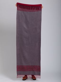 В составе шерсть и кашемир! теплый двусторонний палантин - Tantino фото 3