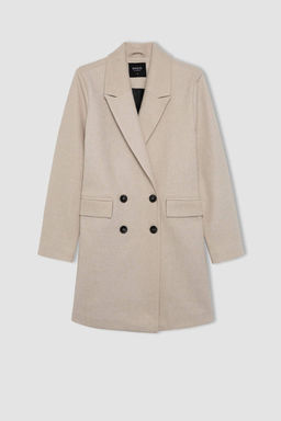 Пальто Ka_e стандартного кроя - Defacto фото 6