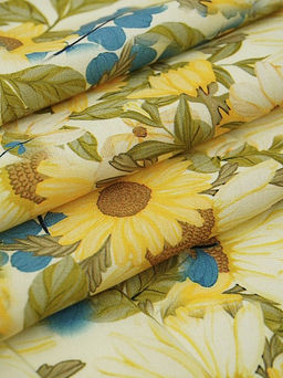 Штапель Премиум (Digital) Солнечный сад, ш.1.45м, вискоза-100%, 105гр/м.кв - Купава фото 22