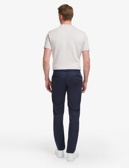 Lacivert Slim Fit Basic Kanvas Pantolon