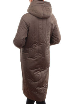 2639 DK. BEIGE Пальто двухстороннее женское еврозима (100 гр. холлофайбер, искусственный мех) - Fashion фото 6