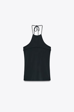 HALTER CREPE TOP