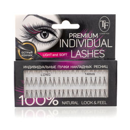TF Пучки ресниц Individual lashes М204 14мм Long черный