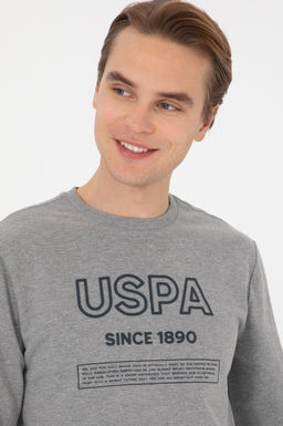 Erkek Gri Melanj Sweatshirt - U.s. polo assn фото 2