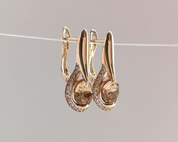 Серьги с кристаллами Swarovski