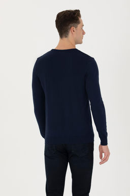 U. S. Polo Assn / Мужской темно-синий базовый свитер - U.s. polo assn фото 19