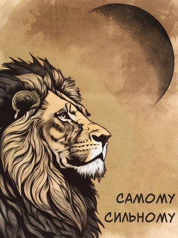 Цена за 2 шт. Пакет подарочный крафт «Самому сильному» 26×11×32 См