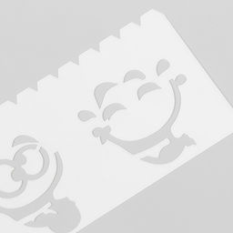 Трафарет с фигурным краем «Рожицы», набор 8 шт., 18.3×5.5 см