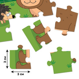 Пазл В лесу, Синий трактор, 24 элемента  фото 3