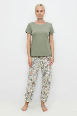 ЕП 20167/оливковый хаки,эвкалипт пижама жен