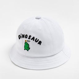 Панама для мальчика MINAKU: Dinosaur, белая, размер 48 (1 год)
