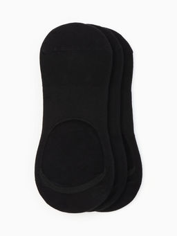 Следки спортивные с компрессией Resport, 3 пары, размер 35-38, чёрные