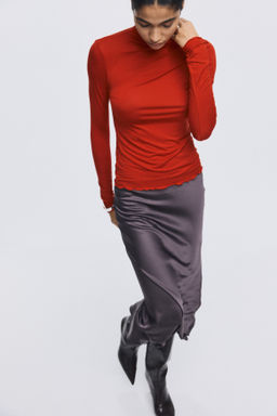 Top con cuello perkins - H&m фото 8