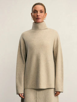 Джемпер с воротником стойкой / Zarina  фото 3