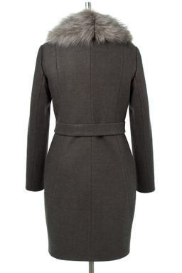 02-3072 Пальто женское утепленное (пояс) - El podio фото 17