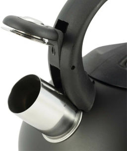 Чайник 2,5л из нержавеющей стали со свистком и ручкой из нейлона (100302) - Kamille фото 5