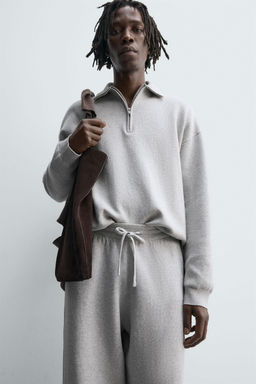 KNIT QUARTER-ZIP POLO SHIRT - Zara фото 5