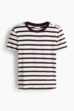 Camiseta de viscosa con botones decorativos - H&m фото 3