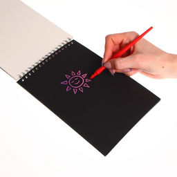 Цена за 2 шт. Блокнот-гравюра Модная девочка, 10 листов, штихель