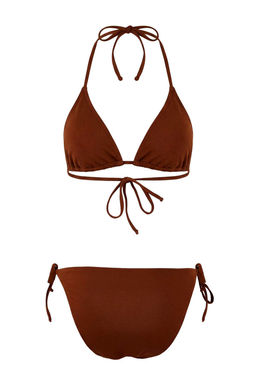 Kahverengi Ucgen Normal Bel Bikini Tak?m? TBESS26BT00013