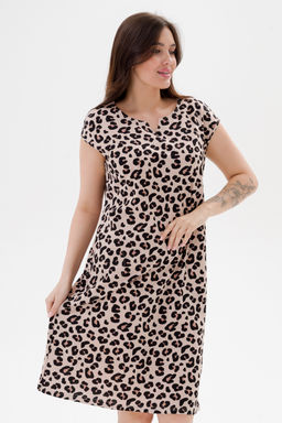 Платье женское из кулирки Стильное леопард - Амадэль фото 7