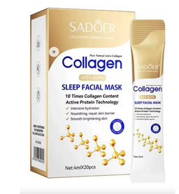 Ночная маска для лица антивозрастная с коллагеном 20шт