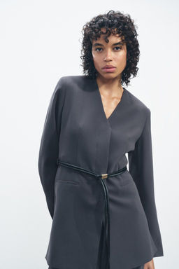 ZW COLLECTION BELTED BLAZER - Zara фото 3