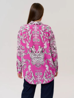 Рубашка женская 12421-33013 multicolor-pink - Eleganzza фото 4