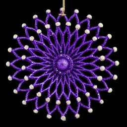 Цена за 1 шт. Украшение ErichKrause Decor Снежинка двухслойная 10.5см