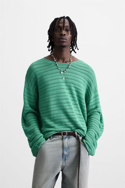 TEXTURED KNIT SWEATER - Zara фото 2