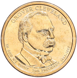 Монета 1 доллар 2012 года (Р) США 24-й президент США Гровер Кливленд