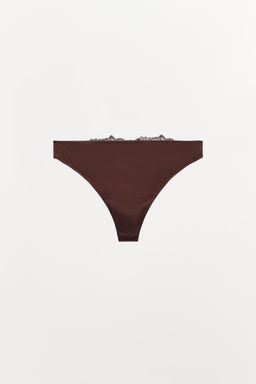 SATIN LACE BRIEFS - Zara фото 15