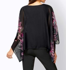 Блузка, черно-пестрая - Patrizia dini фото 4