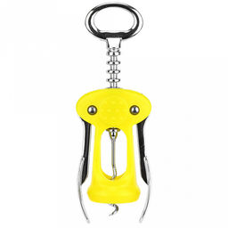 Штопор-бабочка металлический с пластмассовым корпусом Классика-А 17х6х4см, цвета микс, в блистере (Китай)