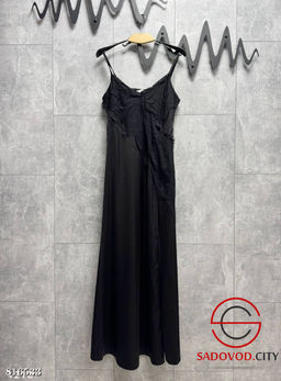 Женственное платье-комбинация с разрезом и кружевом - Bruno фото 9