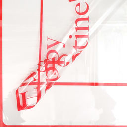 Цена за 20 шт. Пленка для цветов Святой Валентин,58 х 58 см, красная