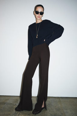FLARE TROUSERS WITH VENTS ZW COLLECTION