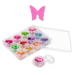 Nail Art Набор пайеток бабочки, 12 шт/наб.  фото 2