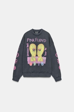 PINK FLOYD WASHED-EFFECT SWEATSHIRT - Zara фото 5