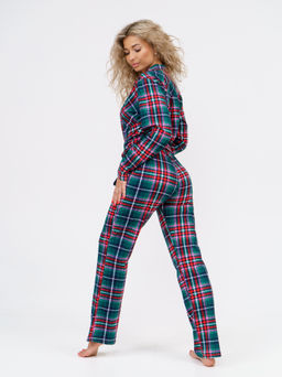 852 Пижама "Зеленая клетка"