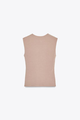 SLEEVELESS KNIT TOP - Zara фото 28