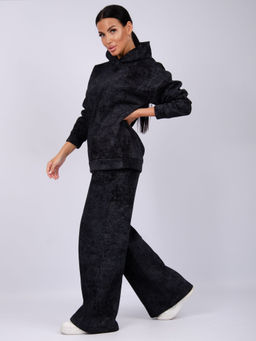 Костюм Винтаж чёрный, футер начес (М) - Малина фото 6