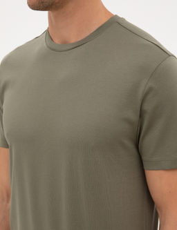 Haki Slim Fit Basic Ti__rt - Pierre cardin фото 14